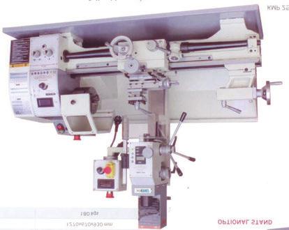 TORNITURA 6 Torni Fresa combinate Macchina utensile multi funzione adatta per lavori di tornitura, fresatura e foratura. Con indicazione della velocità del mandrino del tornio e della testa a fresare.