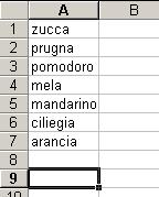 Si supponga di dover ordinare in ordine decrescente (cioè l inverso dell ordine presente su un dizionario) le seguenti parole: Si selezionino le