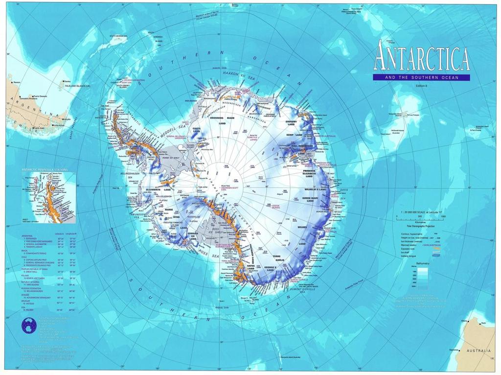 Quant è lontana l Antartide dagli altri continenti.