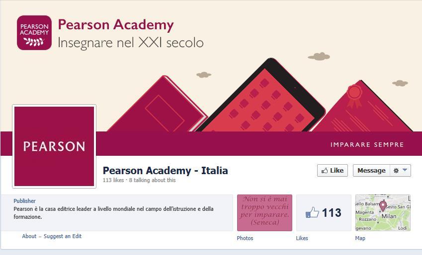 Pearson Academy su Facebook Se avete