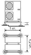 SISTEMA DI SUPPORTO REGOLABILE HERCULES MODULAR 1-2-3 HERCULES MODULAR RAPPRESENTA UN INNOVATIVO SISTEMA PER IL SUPPORTO DI UNITÀ ESTERNE DI GRANDI DIMENSIONI POSIZIONATI SUI TETTI O A TERRA.