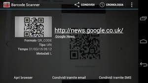 1. Installare APP di lettura QR code Android: Barcode Scanner