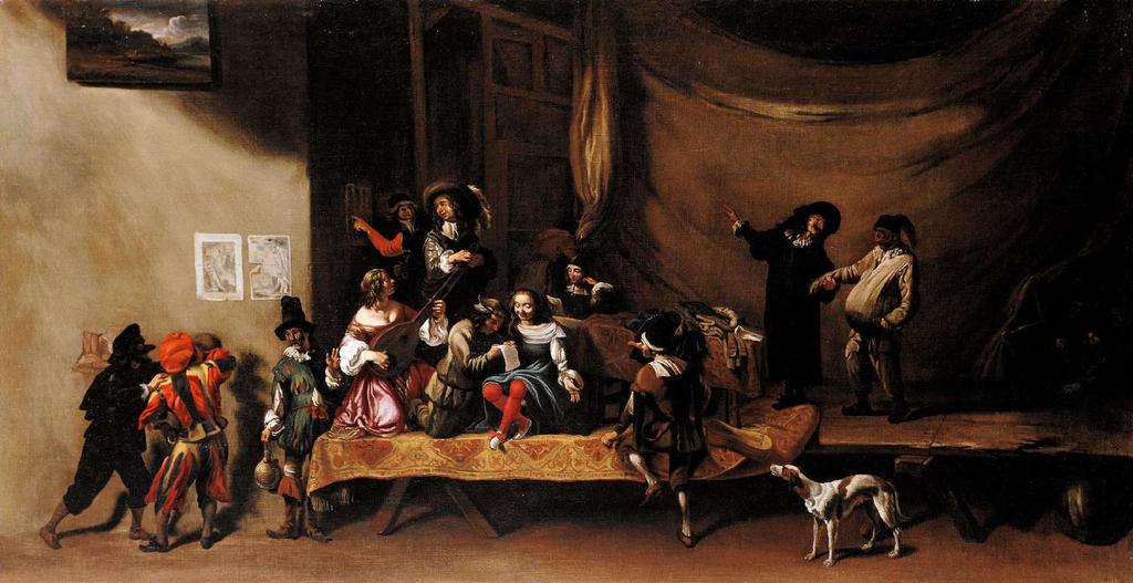 La Commedia dell'arte (La prova), 1630, Parigi, Galerie