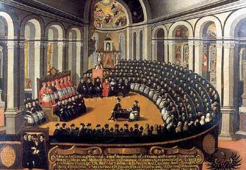 La Controriforma = azione intrapresa dalla Chiesa cattolica per contrastare gli effetti della Riforma protestante Il Concilio di Trento (1545-1563): Riconferma la dottrina precedente alla Riforma
