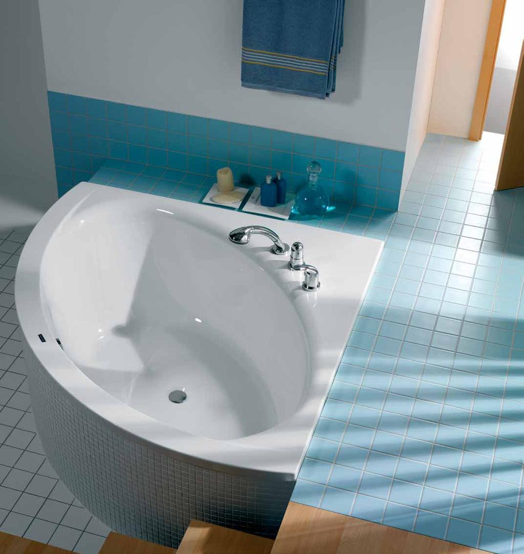 96 97 IMMERGERSI E SCOPRIRE IL BENESSERE Smart-line è una serie di vasche con numerosi vantaggi: grazie a una profondità interna di 500 mm, è