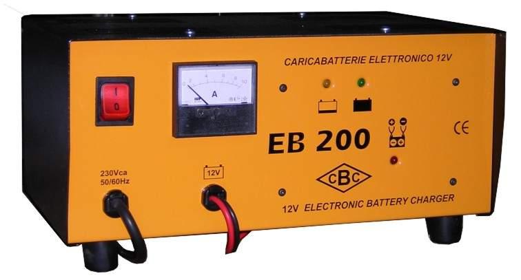 FAST 100 EB 200 Caricabatterie elettronici con mantenimento per batterie al piombo WET (rabboccabile), MF (non rabboccabile) comprese GEL e AGM. Contenitori in lamiera di acciaio verniciata.