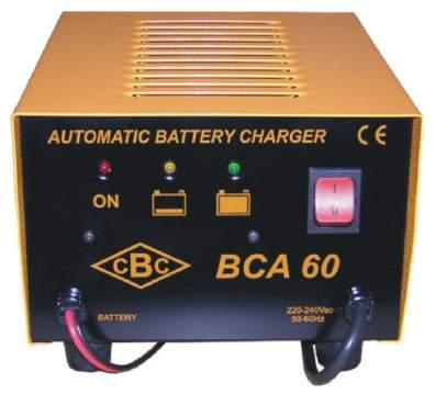 BCA 60 BE Serie Caricabatterie elettronici con mantenimento per batterie al piombo WET (rabboccabile), MF (non rabboccabile) comprese GEL e AGM. Contenitori in lamiera di acciaio verniciata.