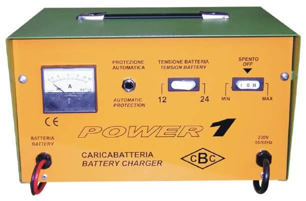 Regolazione di carica su serie POWER 1 Indicazione della carica con amperometri elettromagnetici.