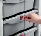 rounded surfaces they are very easy to clean High storage capacity: 10 L, 22 L
