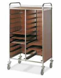 Carrello portavassoi pannelli inox MC176U Carrello portavassoi pannelli inox MC181U Carrello portavassoi pannelli inox 171SU 176SU 181SU 171U 176U 181U 171SU Portata vassoi N.