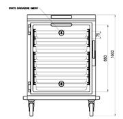 Mantenitore statico su ruote Mantenitore statico su ruote HHT081E HHT161E HHT052E Capacità teglie N. 8 GN 1/1 16 GN 1/1T 5 GN 2/1 o 10xGN1/1 16xGN2/1 2xGN1/1 Temp.