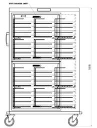 Carrello mantenitore portapiatti Carrello mantenitore portapiatti Coppia guide per bacinelle 2/1 HHB08E HHB096E HHB128E HHB192E