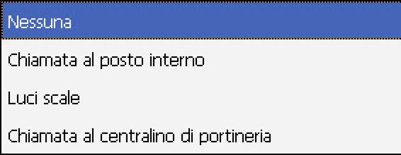 seguenti campi: Tipologia di chiamata Chiamata punto-punto o generale (impostando chiamata generale il campo Indirizzo Posto Interno viene nascosto) Indirizzo del posto interno Indirizzo