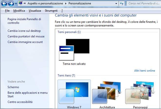 2.3.3 Modificare la configurazione del