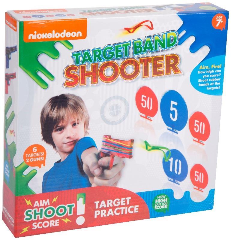 7+ 65-7262 Target Band Shooter Spara Elastici Caratteristiche: Il set include 2 pistole spara elastici