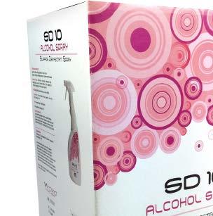 SD 10 Spray SUPERFICI Disinfettante detergente a base alcolica Efficace ed economico SD10