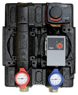 Regolatore di temperatura ritorno caldaia LaddoTRONIC ISO Unità compatta pronta per il montaggio, per un funzionamento ottimale di un impianto con caldaia e serbatoio.