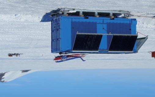 Collettore a tubi sottovuoto CPC Sistema di collettori a tubi sottovuoto Solarbayer CPC per una stazione di ricerca in Antartide Numero di registazione: 011 7S212 R Soddisfa tutte le condizioni per