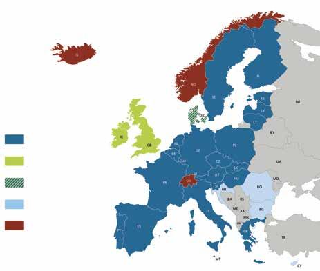 Le relazioni tra la Svizzera e l UE 35 Lo Spazio Schengen Dublino All Accordo di Schengen è giuridicamente vincolato l Accordo di Dublino, che disciplina le competenze esecutive in materia di