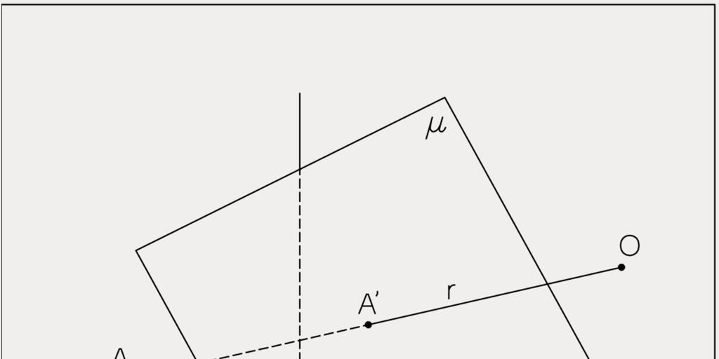 La proiezione e la sezione sono operazioni fondamentali della geometria proiettiva.