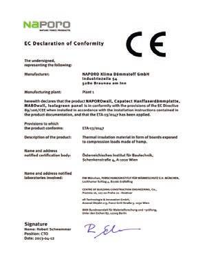 Tecnici Europei ETA-05/0052 e dalla marcatura CE.
