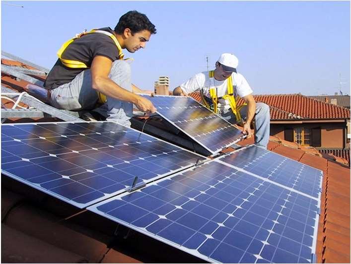 Si tratta di un insieme di pannelli fotovoltaici in grado di produrre elettricità se esposti alla luce solare.
