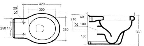 washbasin bidet  wall-hung bidet for