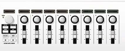 La tastiera le wheel e il Joystick La tastiera a 49 tasti di dimensione standard sensibili alla dinamica (con ben 8 curve di risposta disponibili) è la stessa utilizzata dalle workstation e dai