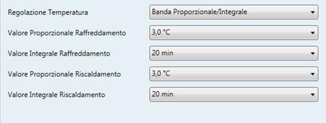 Seguito Valore Integrale Raffrescamento Valore Proporzionale Riscaldamento Valore Integrale Riscaldamento 5 min. 6 min. 7 min. 8 min. 9 min. 10 min. 12 min. 15 min. 17 min. 20 min. 25 min. 30 min.