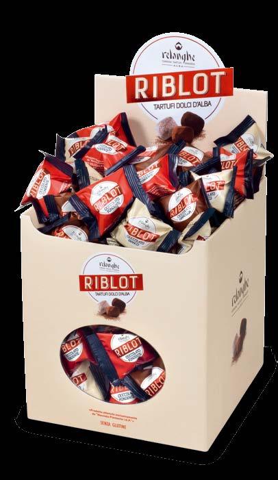 Kg RBLB1 Tartufi Riblot al Cioccolato Bianco e Nocciola Pi