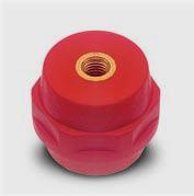 ISOLATORI, COLONNINE DISTANZIALI, DISTANZIATORI INSULATORS, SPACING PILLARS, SPACERS Realizzati in resina poliestere colore rosso caricata con fibre di vetro, garantiscono un elevata resistenza, sia