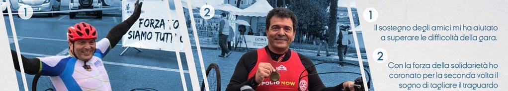10 XXIII Maratona di Roma Nonostante la pioggia ed una gomma a terra a pochi kilometri dal traguardo, Tonino Boccadamo ha portato a termine la sua maratona, con la forza della solidarietà otto una