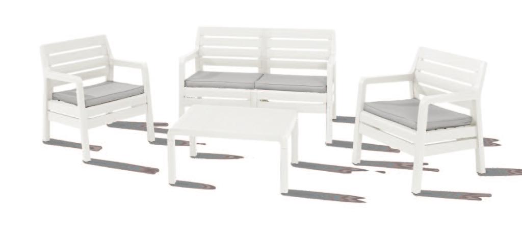Disponibile colore bianco e divano disponibile a 2 oppure a 3 posti.
