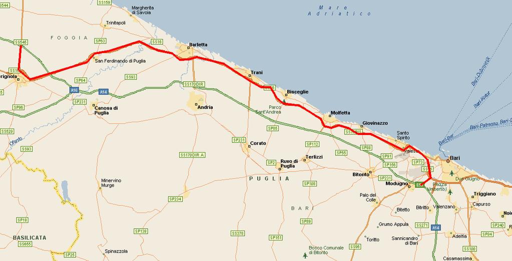 A/14 Bologna - Taranto tratto Cerignola - Bari Nord a cura