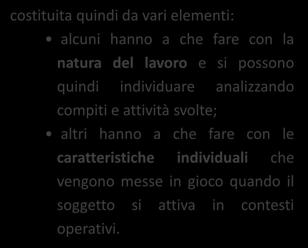 incrementate: dalle attività di formazione, Da esperienze acquisite in attività lavorative o