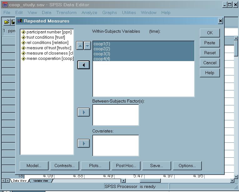 SPSS: altre opzioni Possiamo anche chiedere varie opzioni