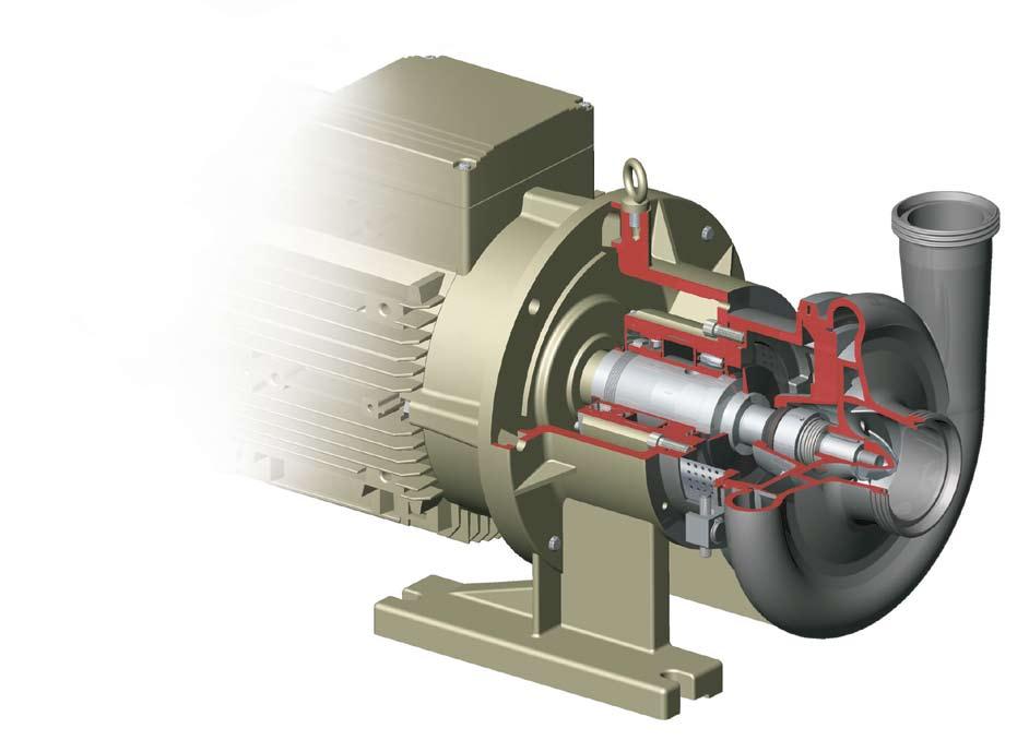 Pompe Centrifughe Sanitarie Serie CS CSX Standard design Pompe centrifughe a girante aperta in esecuzione monoblocco.