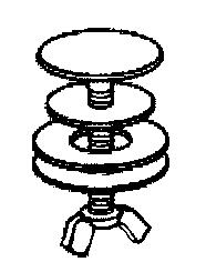 (Specify art. of wc.) Pulsador para mecanismo doble descarga. (Especificar art. inodoro.) Kit di fissaggio laterali vasi, bidet sospesi per XES, M2. Side fixing kit wall-hung w.c., bidets for XES, M2.