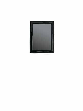 MIDAS MIDAS Specchiera 120x110 cm con cornice laccata nero. Mirror 120x110 cms with black colour lacquered frame. Espejo 120x110 cm con marco lacado negro.