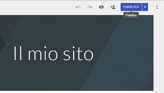 Ultimo passaggio, ma non obbligatorio è quello di pubblicare il sito su web per renderlo