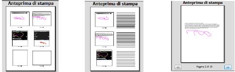 Stampa della presentazione Attivare il menu File Scegliere il comando Stampa Nella finestra di dialogo è possibile selezionare 3 tipologie di stampa Anteprime: visualizza e stampa tutte le miniature