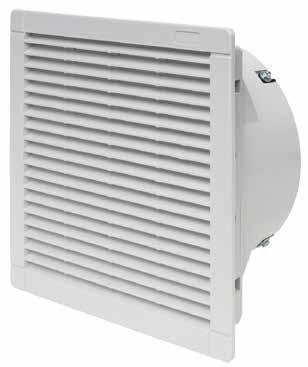 SERIE SERIE Ventilatori con filtro per armadi e quadri elettrici, versioni a 120 V o 230 V AC Rumorosità estremamente bassa Minimo ingombro esterno Volume d aria (24 630)m 3 /h (flusso libero) Volume