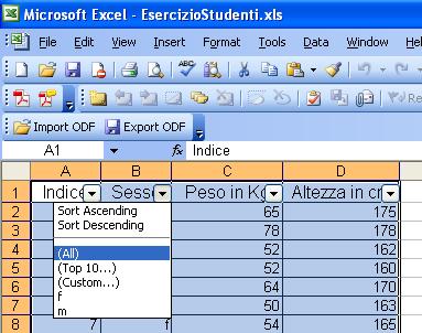 memorizzati come testo, sarà necessario