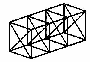 L esempio presenta la definizione del telaio spaziale in acciaio,