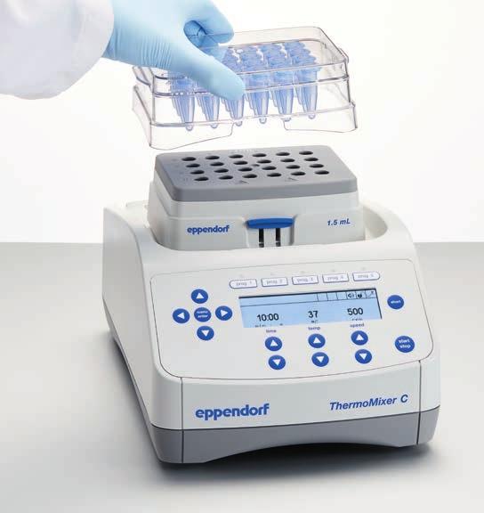 secco elimina il rischio di contaminazione dei campioni sotto i 7 C sopra i 7 C Variazione di colore Eppendorf PCR-Cooler cambia colore a seconda della temperatura (fino a 1 h a 0 C in seguito al
