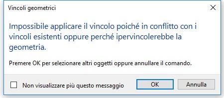 Figura 7.6 In questi due casi il differente ordine di selezione degli oggetti durante l applicazione dei vincoli geometrici influenza il risultato finale. ESERCIZIO 7.