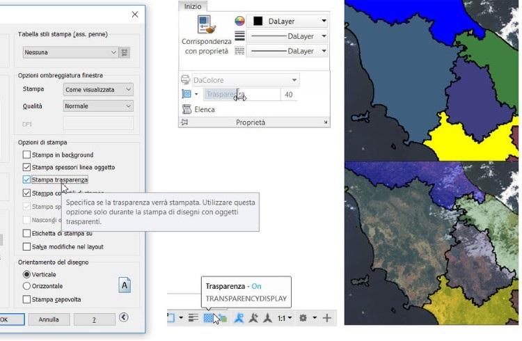 Trasparenza AutoCAD permette di rendere gli oggetti semitrasparenti. Impostando la trasparenza di un oggetto a un valore diverso da zero si evita che copra completamente gli oggetti sottostanti.