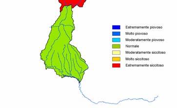 Si riportano in seguito le mappe relative all'indice SPI a 6 mesi calcolato nel mese di settembre dal