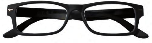BOSS: n 24 occhiali, in 4 colori, diottrie assortite da +1,00 a +3,50. Montatura: unisex, in leggero materiale organico iniettato.
