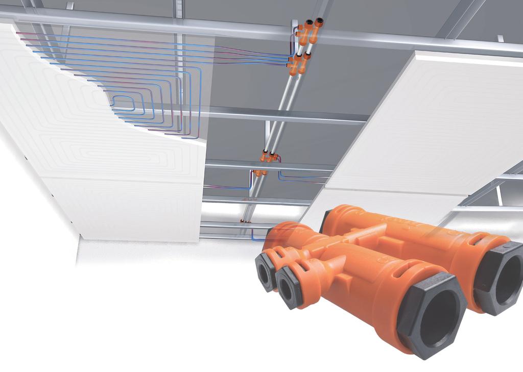 Sistema radiante Zehnder NIC Il sistema di climatizzazione radiante Zehnder NIC è adatto sia per il riscaldamento che per il raffrescamento degli ambienti, ed è applicabile a soffitto o a parete.